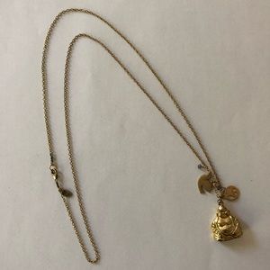 Gara Danielle Long Buddha Peace Pendant Necklace